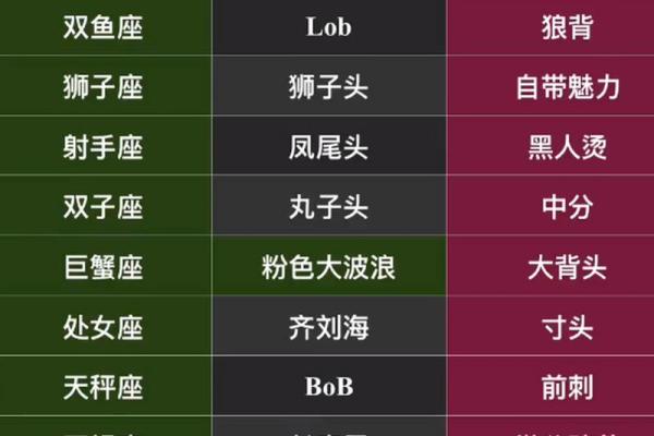 12星座专属发型